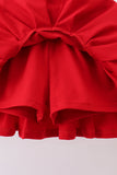 White bow sequin skort set - Aaria Tees Aaria Tees