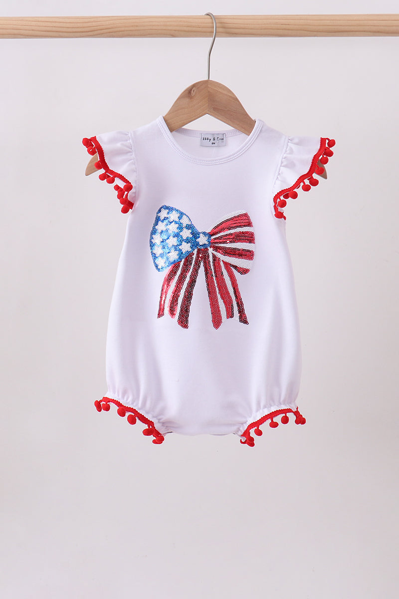 White bow sequin skort set - Aaria Tees Aaria Tees