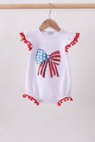White bow sequin skort set - Aaria Tees Aaria Tees
