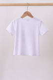 White bow sequin mom&me top Aaria Tees