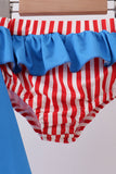 Blue bow sequin 2pc swimsuit - Aaria Tees Aaria Tees
