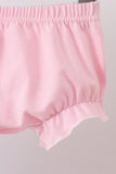 Blue Stripe Bow Bloomer Set - Aaria Tees Aaria Tees
