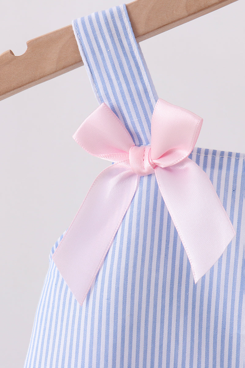 Blue Stripe One-Piece Swimsuit - Aaria Tees Aaria Tees