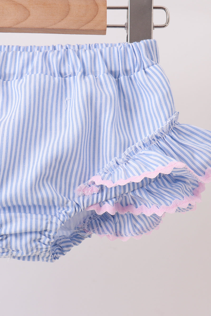Blue Stripe 2pc Swimsuit - Aaria Tees Aaria Tees
