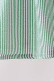 Green Watermelon Stripe Smocked Embroidered Seersucker Set - Aaria Tees Aaria Tees