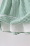 Green Watermelon Stripe Smocked Embroidered Seersucker Dress - Aaria Tees Aaria Tees