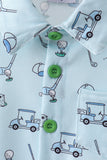 Green golf print shorts set - Aaria Tees Aaria Tees