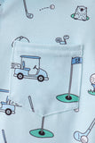 Green golf print shorts set - Aaria Tees Aaria Tees