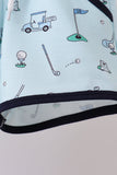 Navy golf print shorts set - Aaria Tees Aaria Tees
