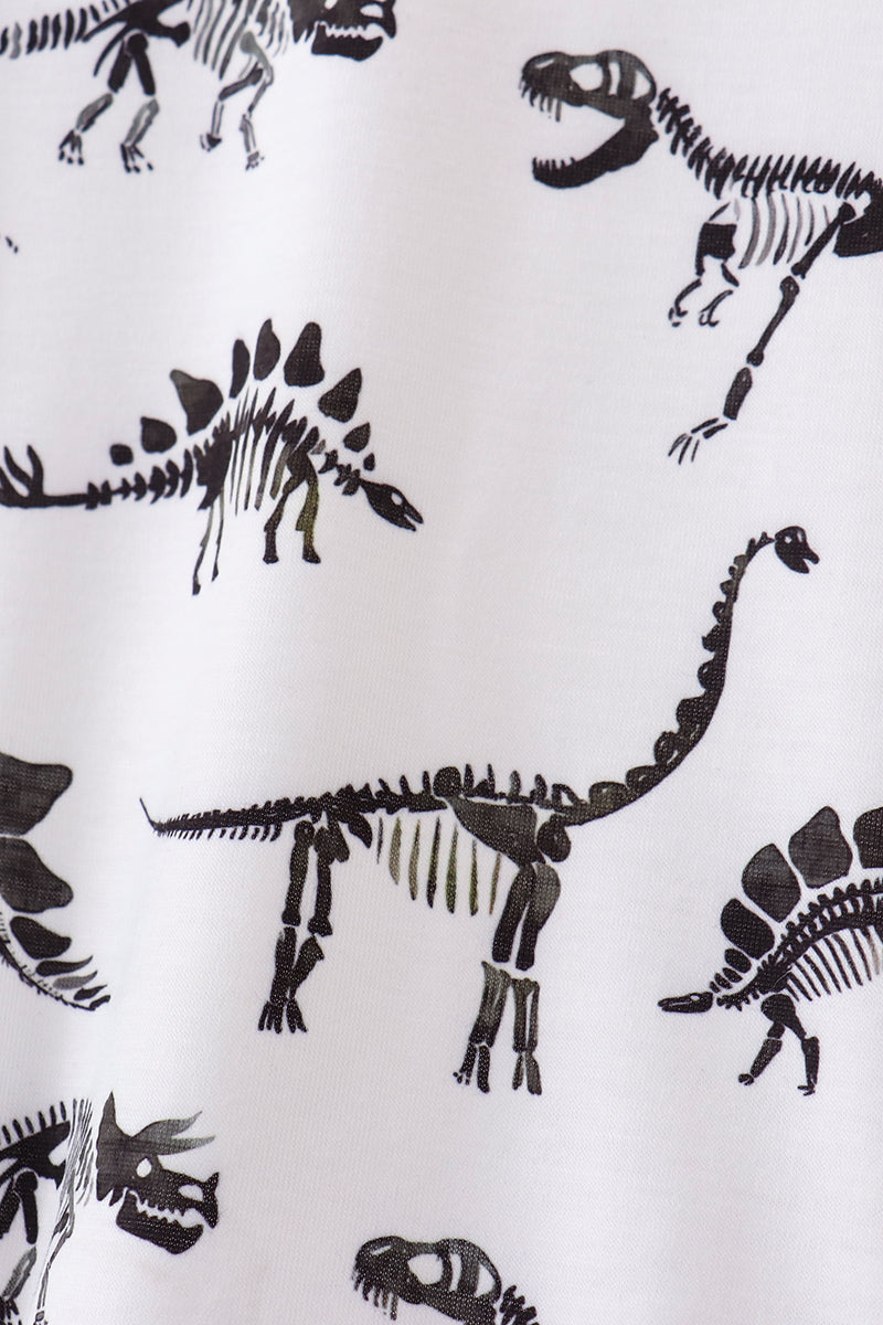 Navy dinosaur print bubble - Aaria Tees Aaria Tees