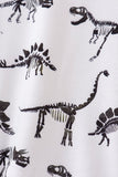 Navy dinosaur print bubble - Aaria Tees Aaria Tees