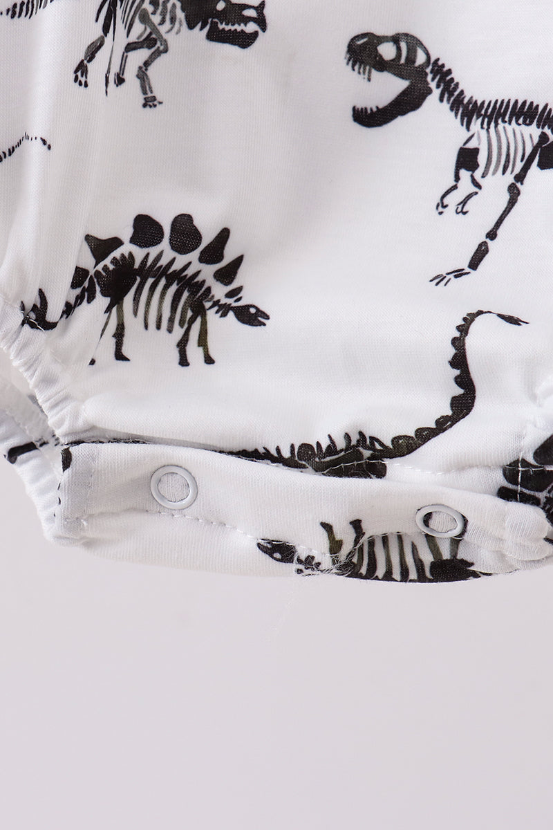Navy dinosaur print bubble - Aaria Tees Aaria Tees