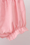 Pink Floral Smocked Knit Bloomer Set - Aaria Tees Aaria Tees