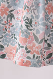 Pink Floral Smocked Knit Set - Aaria Tees Aaria Tees