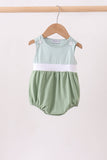 Sage Gingham Knit Bubble - Aaria Tees Aaria Tees
