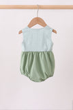 Sage Gingham Knit Bubble - Aaria Tees Aaria Tees