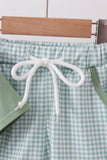 Sage Gingham Knit Set - Aaria Tees Aaria Tees
