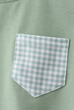 Sage Gingham Knit Set - Aaria Tees Aaria Tees