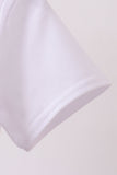 White Animal Embroidered Knit Top - Aaria Tees Aaria Tees