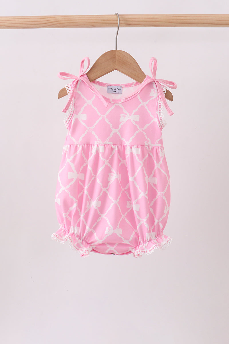 Pink Bow Knit Bubble - Aaria Tees