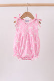 Pink Bow Knit Bubble - Aaria Tees Aaria Tees