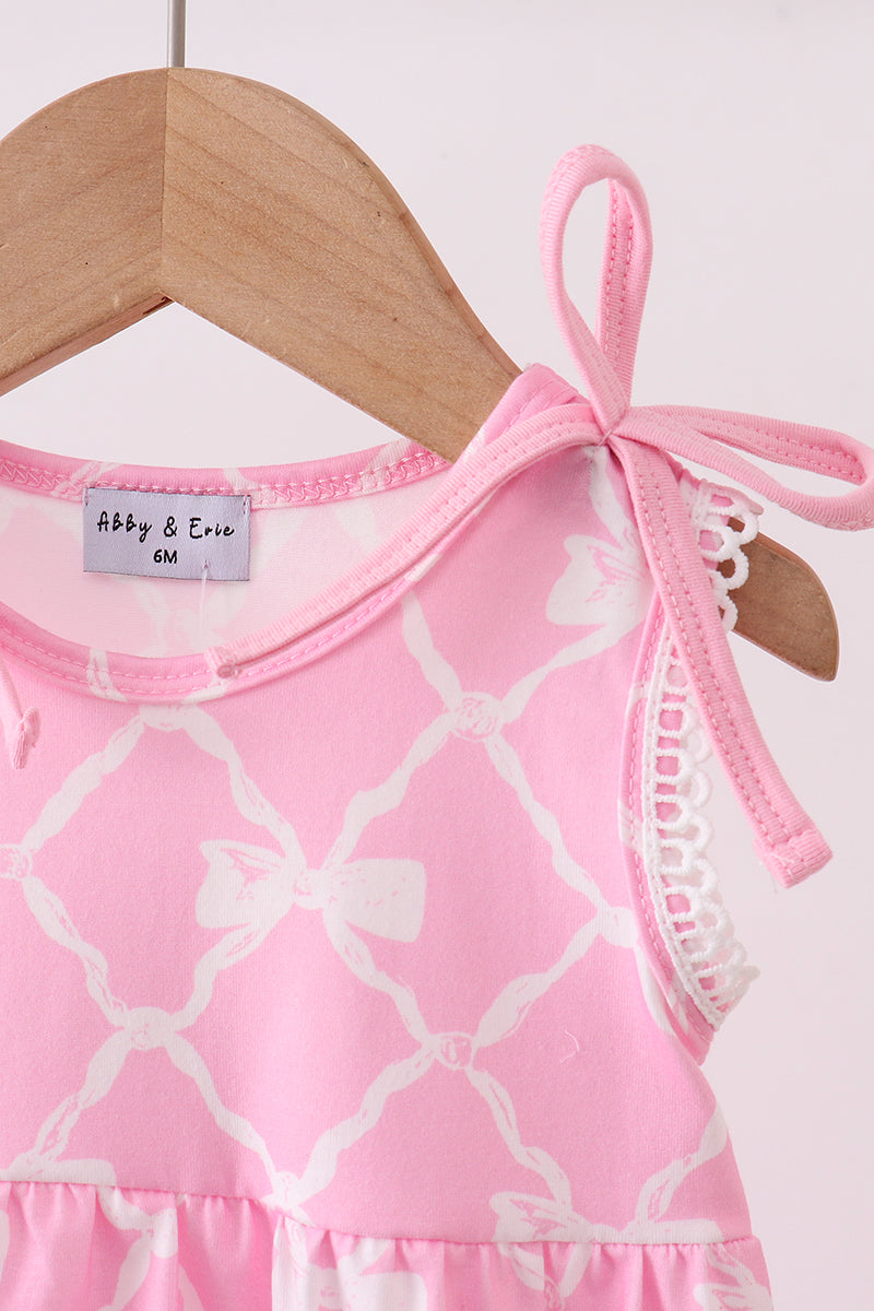 Pink Bow Knit Bubble - Aaria Tees Aaria Tees