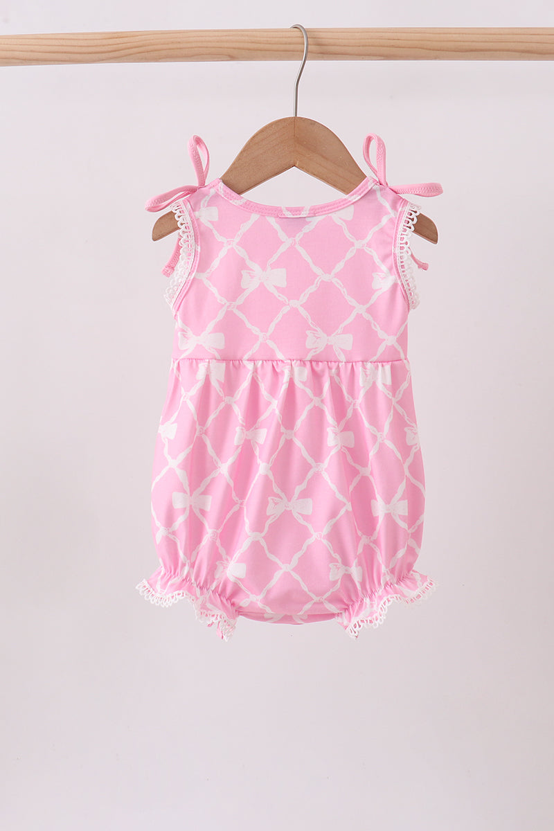 Pink Bow Knit Bubble - Aaria Tees Aaria Tees