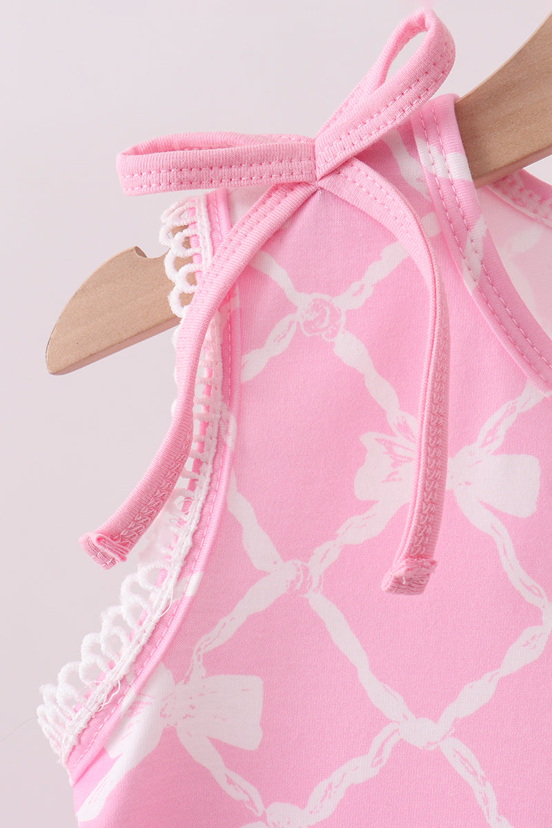 Pink Bow Knit Set - Aaria Tees Aaria Tees