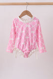 Pink Bow UPF rashguard - Aaria Tees Aaria Tees