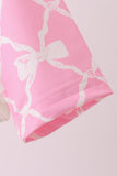 Pink Bow UPF rashguard - Aaria Tees Aaria Tees