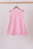 Pink Bow Knit Dress - Aaria Tees Aaria Tees