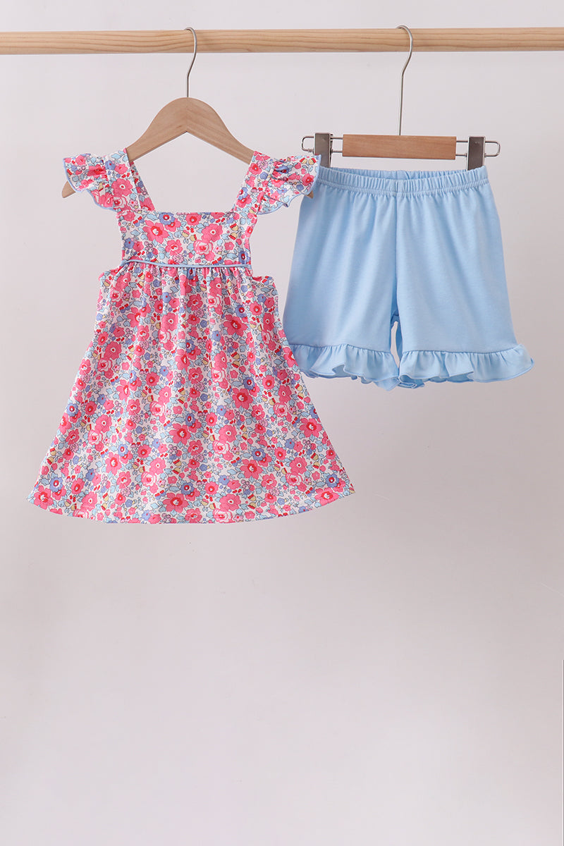 Pink Floral Knit Set - Aaria Tees Aaria Tees