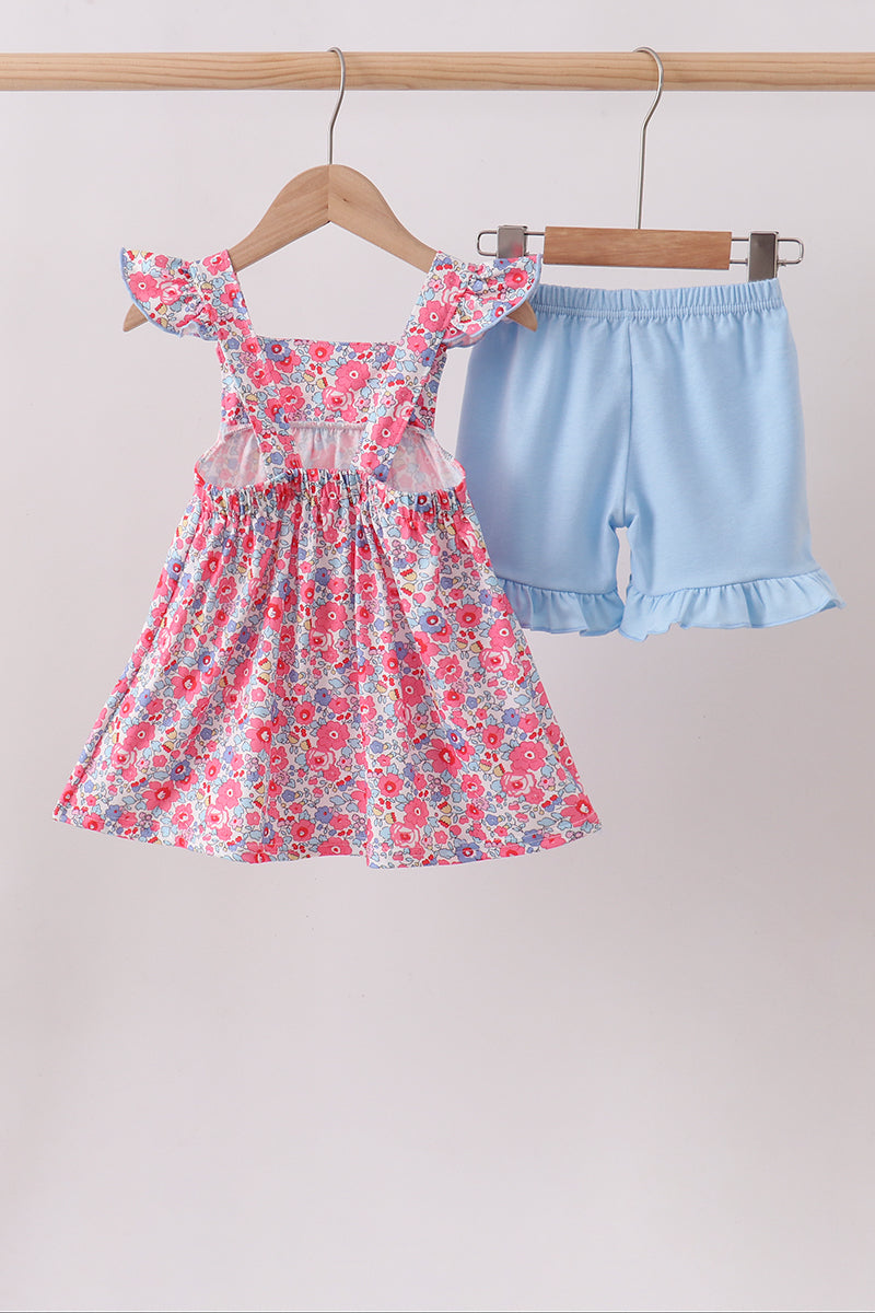 Pink Floral Knit Set - Aaria Tees Aaria Tees