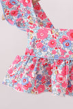 Pink Floral UPF Swim Set - Aaria Tees Aaria Tees