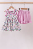Purple Hydrangea Knit Set - Aaria Tees Aaria Tees