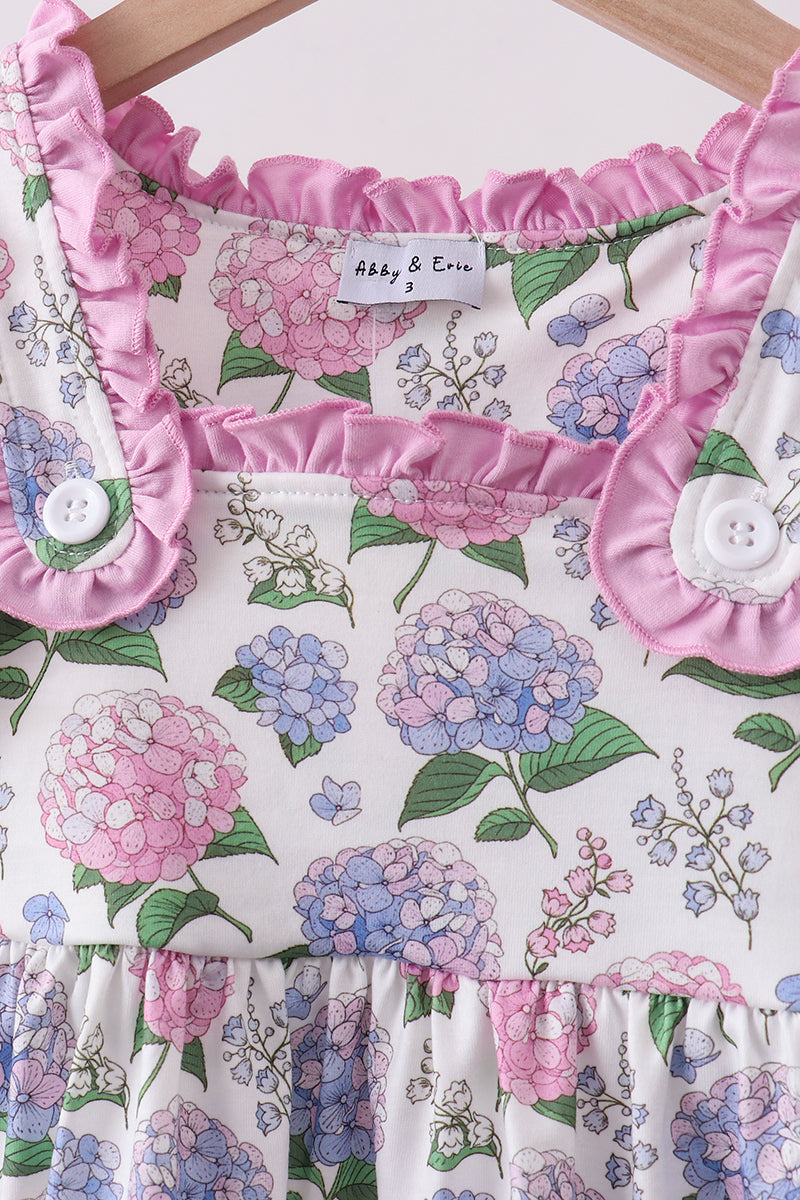 Purple Hydrangea Knit Bloomer Set - Aaria Tees Aaria Tees