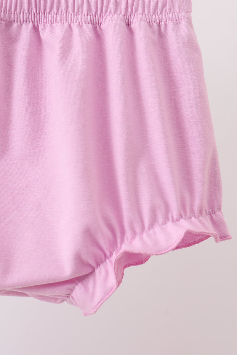 Purple Hydrangea Knit Bloomer Set - Aaria Tees Aaria Tees