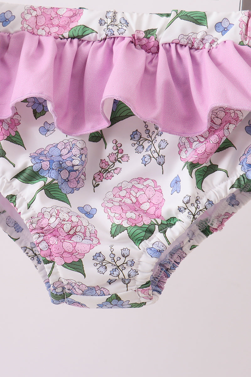 Purple Hydrangea UPF Swim Set - Aaria Tees Aaria Tees