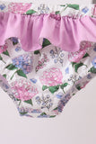 Purple Hydrangea UPF Swim Set - Aaria Tees Aaria Tees