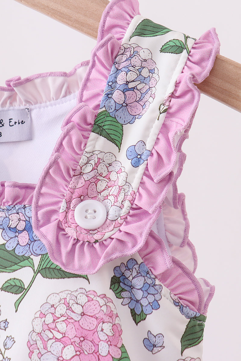 Purple Hydrangea UPF Swim One-Piece - Aaria Tees Aaria Tees