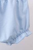 Blue beach print bow bloomer set - Aaria Tees Aaria Tees