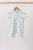 Green Stripe Shark UPF Swim One-Piece Aaria Tees