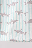 Green Stripe Shark UPF Rashguard Set Aaria Tees