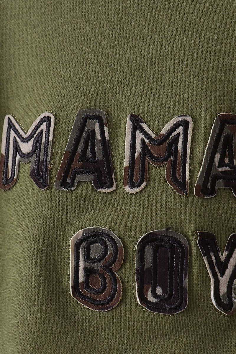 Mama's Boy Applique Bubble - Aaria Tees Aaria Tees