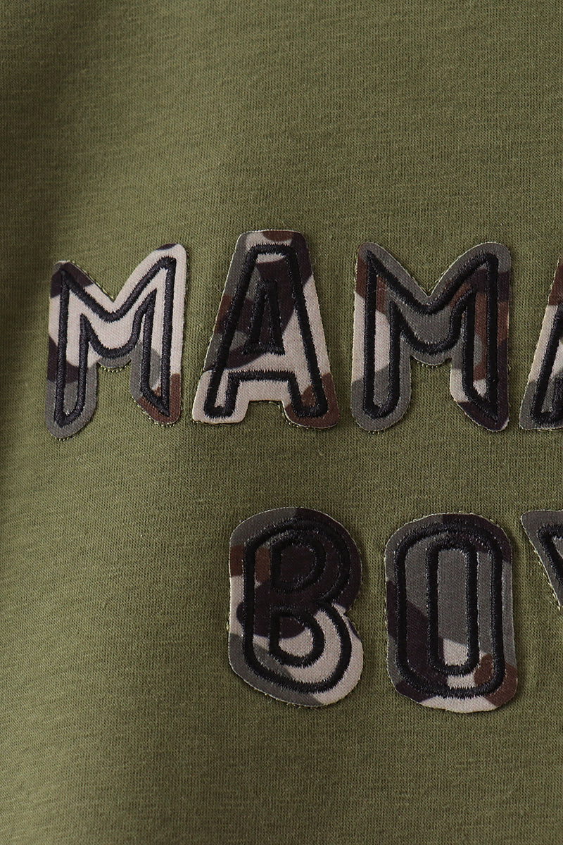 Mama's Boy Applique Knit Set - Aaria Tees Aaria Tees