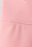 Pink Scalloped Yoga Active Leggings - Aaria Tees Aaria Tees