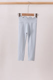 Blue Scalloped Yoga Active Leggings - Aaria Tees Aaria Tees