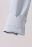 Blue Scalloped Yoga Active Leggings - Aaria Tees Aaria Tees