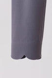 Gray Scalloped Yoga Active Leggings - Aaria Tees Aaria Tees