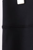 Black Scalloped Mom Yoga Active Leggings - Aaria Tees Aaria Tees